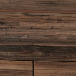 Konferenční stůl, 120x60 cm, MDF deska, dýha borovice, kov, černý lak