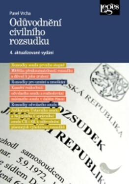 Odůvodnění civilního rozsudku, 4. vydání - Pavel Vrcha