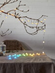 STAR TRADING Chytrý LED světelný řetěz Fairy – 66 žárovek, bílá barva, plast