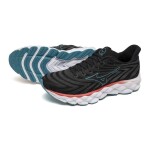 Mizuno Wave sky 8 Black Black Enamel Blue - Běžecké boty Mizuno WAVE SKY 8 J1GC240255 Velikost obuvi v EU: 42
