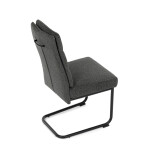 Jídelní židle, šedá, látka, DCL-P3107 GREY2