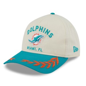 New Era Pánská kšiltovka Miami Dolphins NFL 2025 Draft 9TWENTY A-Frame Adjustable - Béžová