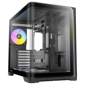 Antec C5 Curve ARGB černá / ATX / 2x USB-A 3.0 / 1x USB-C 3.2 Gen 2 / 4x 120mm ARGB / bez zdroje / průhledná bočnice (0-761345-10225-4)