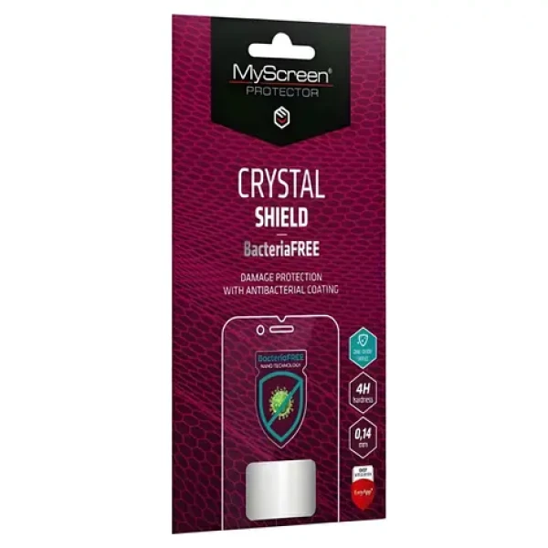 MyScreen CRYSTAL BacteriaFree pro Tecno Spark 20 / Ochranná fólie / Antibakteriální / 4H / 0,14 mm / s aplikátorem (M8455CCBF)