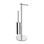 OMNIRES - MODERN PROJECT volně stojící držák na toaletní papír a kartáč, chrom MP60810CR