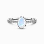Royal Fashion stříbrný prsten GU-DR23095R-SILVER-MOONSTONE-TOPAZ Velikost: 6 (EU: 51-53)