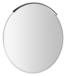 SAPHO - BORD kulaté zrcadlo s LED svítidlem MOON, broušená hrana, ø 80cm, CU free, černá mat 22446-2211B