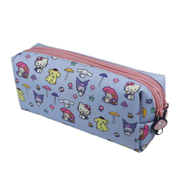 Hello Kitty a přátelé penál dvojitý - Mushroom DPL6 - Bluesky