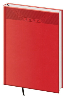 Diář 2027 denní A5 Print Classic - červená