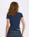 Tričko Organic Basics Flex Tee Midnight Blue