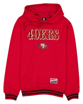 New Era Pánská mikina San Francisco 49ers NFL Felt Logo Throwback Hoodie Velikost: S