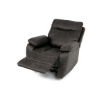 Polohovací křeslo, elektrické zabudované ovládání, hnědá, látka vintage, TV-4094 COF3