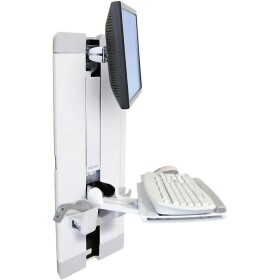 Ergotron StyleView Vertical Lift 1násobné držák na zeď pro monitor 25,4 cm (10) - 61,0 cm (24) nastavitelná výška, odkládací místo na klávesnici, naklápěcí,