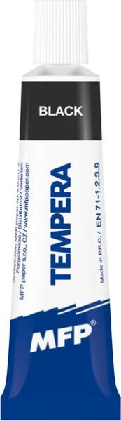 Temperové barvy 12ml černá