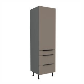 Vysoká potravinová skříňka Aria ANT 60 DKS-210 3S 1F - Premium Box Barva korpusu: Antracit, Barva dvířek: TA - Sandgrau AFM