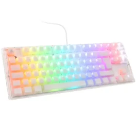 Ducky One 3 Aura TKL Cherry MX-Red bílá / herní klávesnice / podsvícená / mechanická / drátová USB-C / DE (DKON2187ST-RDEPDAWWWWC1)