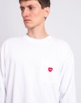 Tričko Carhartt WIP L/S Pocket Heart T-Shirt White/Red