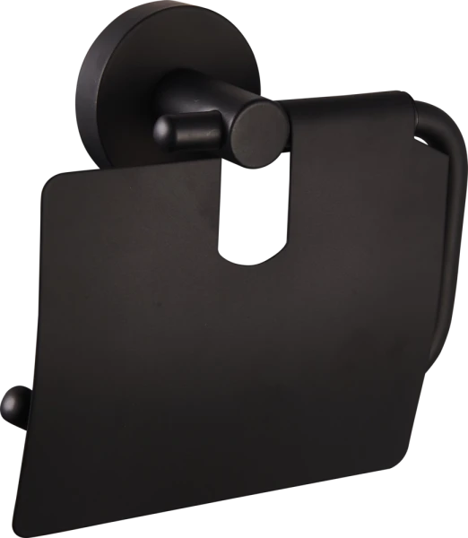 JB Sanitary Držák toaletního papíru s krytem, černý KB06 01