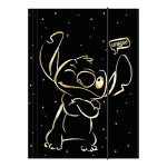 Colorino školní desky s gumičkou, Stitch Gold 1, A4, karton - 12ks