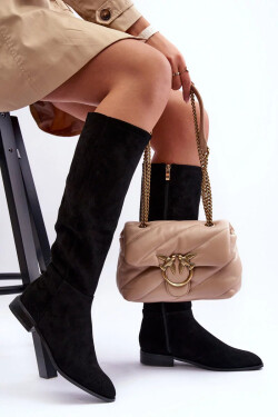 Ploché Podpatky Z Ušlechtilé Kůže Černé Eelin 36