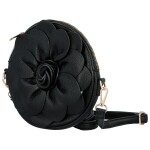 Luxusní dámská koženková crossbody kabelka MaxFly Scarlet, černá