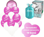 Helium set - kruh a tmavé fuchsia balónky KRÁSNÉ NAROZENINY balonky.cz Helium set - kruh a tmavé fuchsia balónky KRÁSNÉ NAROZENINY balonky.cz
