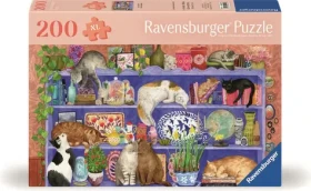 Ravensburger Puzzle: Kočky v regálu