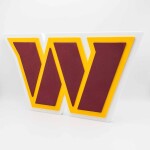 Cedule Washington Commanders NFL 3D Foam Logo
