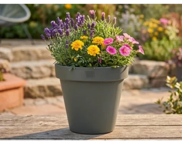 Květináč Kanten 40 cm, zelený