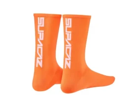 Supacaz Straight Up ponožky Neon Orange/White vel. S/M