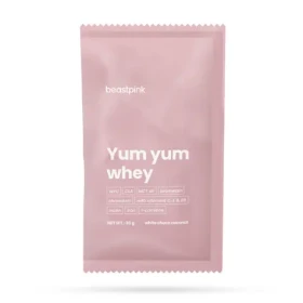 Yum Yum Whey - BeastPink (bílá čokoláda kokos, 30 g) (62848-1-30g-whitechocolatecoconut)
