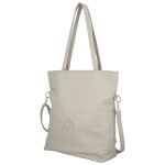 Elegantní dámská koženková kabelka na rameno Trixie, šedá