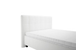 Čalouněná postel Grace 140x200 bílá koženka