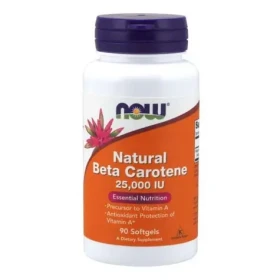 Beta-karoten Natural 7500 mcg - NOW Foods (90 kaps.) (41800-1-90caps-1)