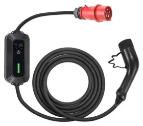 Platinet PPC32AT černá / Nabíjecí stanice pro elektromobily / 11 kW / CEE 5-pin + Type 2 / 5 m / nastavitelný proud (45794)