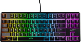 XTRFY K4 TKL RGB černá / herní klávesnice / mechanická / spínače Kailh Red / USB / 2m / US Layout (XG-K4-RGB-TKL-R-US)