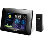 SENCOR SWS 4250 Meteostanice černá / barevný LCD / bezdrátové čidlo (8590669252169)