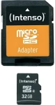 Intenso microSDHC 32GB / Paměťová karta / Class 4 / čtení 20 MB/s / + SD adaptér (3403480)