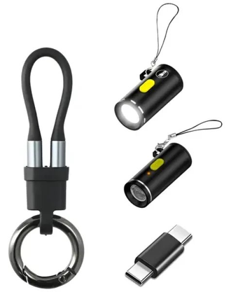 4smarts Explorer 4v1 černá / Sada USB-C příslušenství / kabel 60W / adaptér 100W 10Gbps / zapalovač / svítilna (541488)