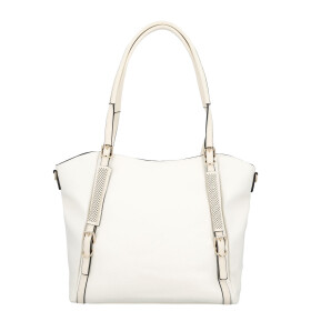 Stylová dámská koženková kabelka na rameno Zita, bílá
