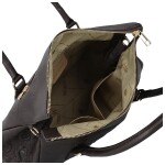 Luxusní dámská kožená kabelka na rameno Florentina, tmavě hnědá