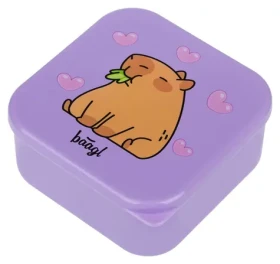 BAAGL Box na svačinu 4 v 1 Kapybara / 4 krabičky / bez BPA / do myčky i mikrovlnné