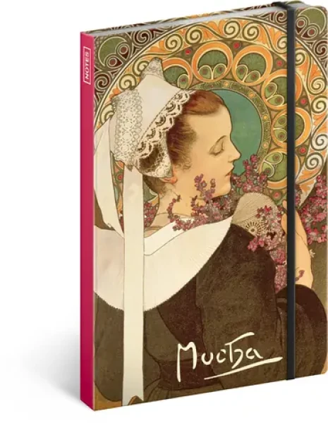 Notes Alfons Mucha Vřes nelinkovaný 13 x 21 cm