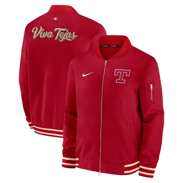 Nike Pánská bunda Texas Rangers MLB City Connect 2026 Authentic Dugout Bomber Velikost: 2XL