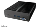 Akasa A-NUC41-M1B Newton D3 / Skříň mini-ITX / pasivní chlazení / Intel NUC 7. gen / 2.5" HDD/SSD / sériový port (A-NUC41-M1B)