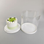 Cake star dortový box bílý kulatý 26x44cm - bez stuhy