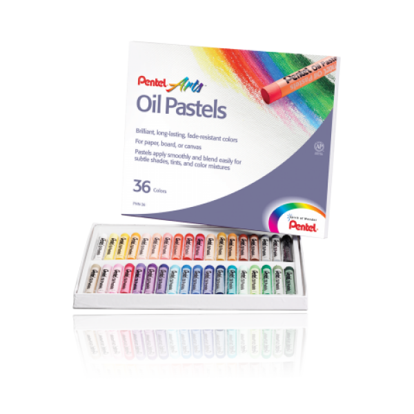 Pentel olejové pastely sada 36 barev