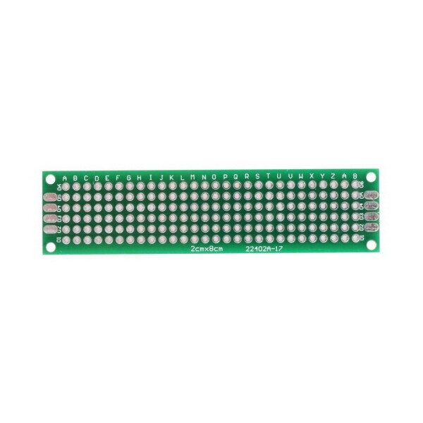 Univerzální plošný spoj - 20 x 80 mm, prototyp DPS PCB FR4