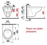 AKCE/SET - CERSANIT předstěnový instalační systém bez tlačítka + WC JIKA LYRA PLUS RIMLESS + SEDÁTKO DURAPLAST SLOWCLOSE K97-526 X LY2