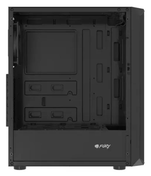 Fury Shobo SH4F černá / PC skříň / Midi Tower / ATX / micro-ATX / Mini-ITX / temperované sklo / bez zdroje (NFO-2152)
